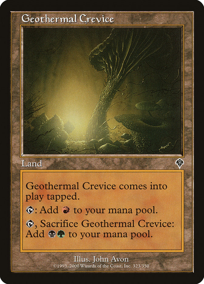 Geothermal Crevice [Invasion] | Boutique FDB TCG