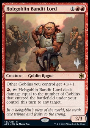 Hobgoblin Bandit Lord (Promo Pack) [Dungeons & Dragons: Adventures in the Forgotten Realms Promos] | Boutique FDB TCG