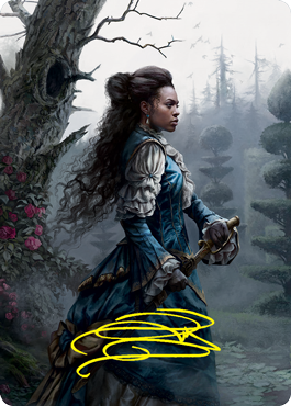 Mina Harker Art Card (Gold-Stamped Signature) [Innistrad: Crimson Vow Art Series] | Boutique FDB TCG