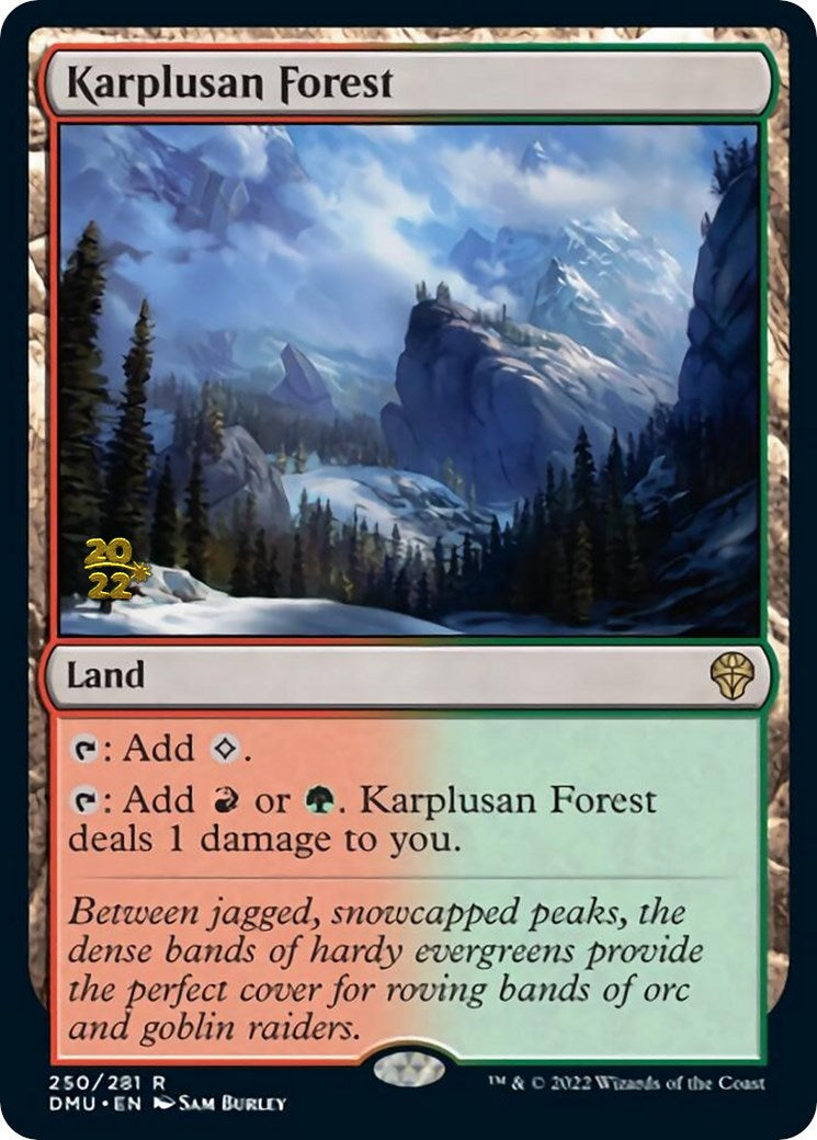 Karplusan Forest [Dominaria United Prerelease Promos] | Boutique FDB TCG