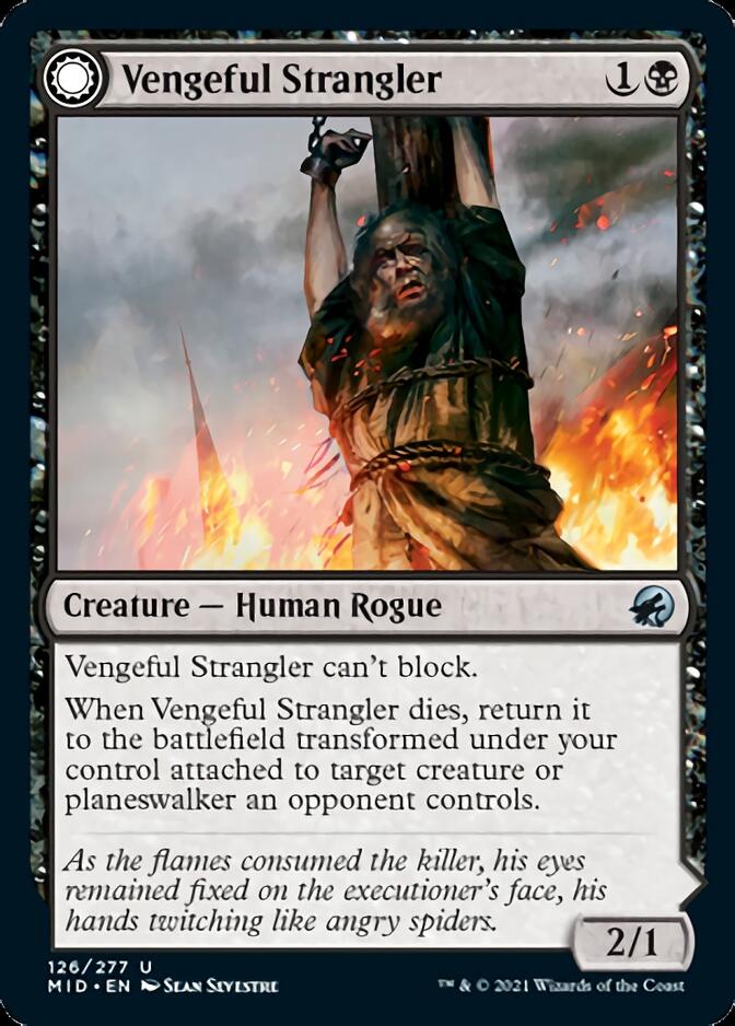 Vengeful Strangler // Strangling Grasp [Innistrad: Midnight Hunt] | Boutique FDB TCG