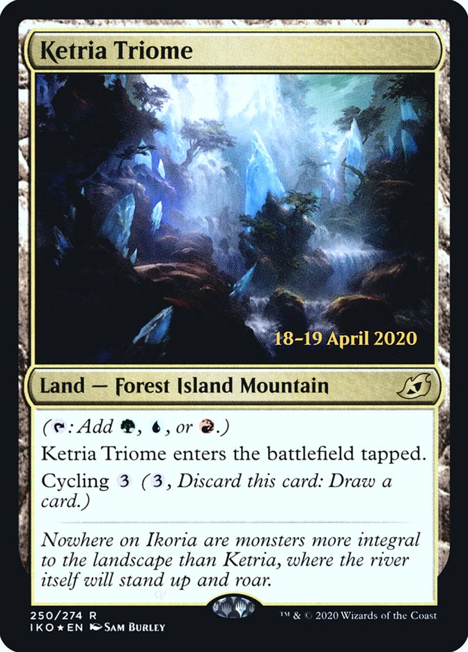 Ketria Triome [Ikoria: Lair of Behemoths Prerelease Promos] | Boutique FDB TCG