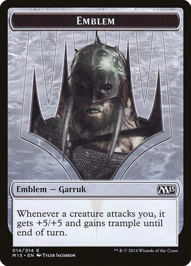 Garruk, Apex Predator Emblem [Magic 2015 Tokens] | Boutique FDB TCG