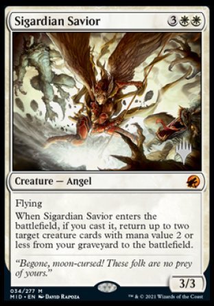 Sigardian Savior (Promo Pack) [Innistrad: Midnight Hunt Promos] | Boutique FDB TCG