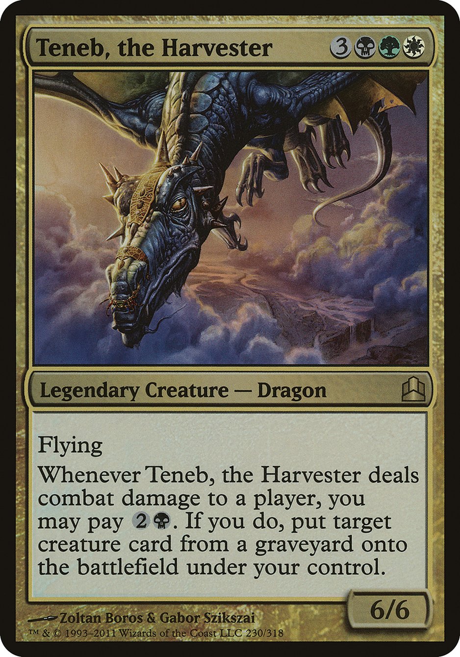 Teneb, the Harvester (Oversized) [Commander 2011 Oversized] | Boutique FDB TCG