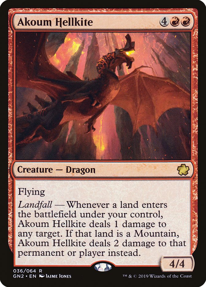 Akoum Hellkite [Game Night 2019] | Boutique FDB TCG