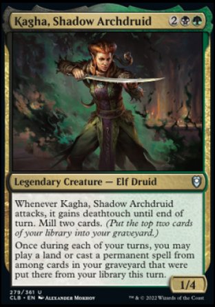 Kagha, Shadow Archdruid [Commander Legends: Battle for Baldur's Gate] | Boutique FDB TCG