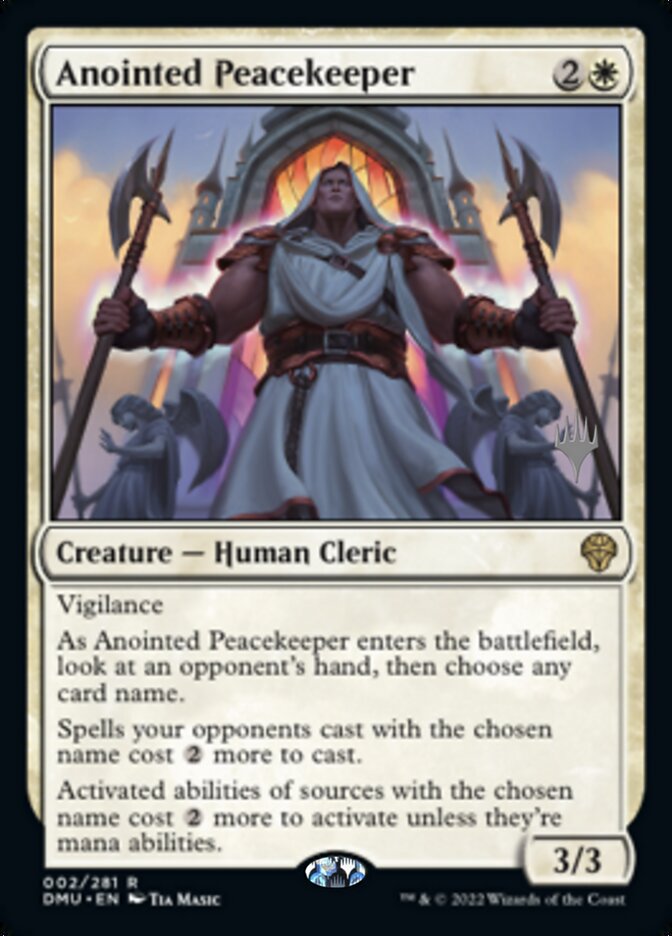 Anointed Peacekeeper (Promo Pack) [Dominaria United Promos] | Boutique FDB TCG