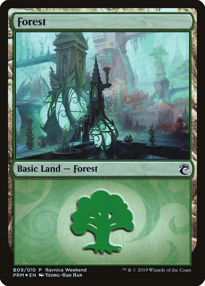 Forest (B09) [Ravnica Allegiance Guild Kit] | Boutique FDB TCG