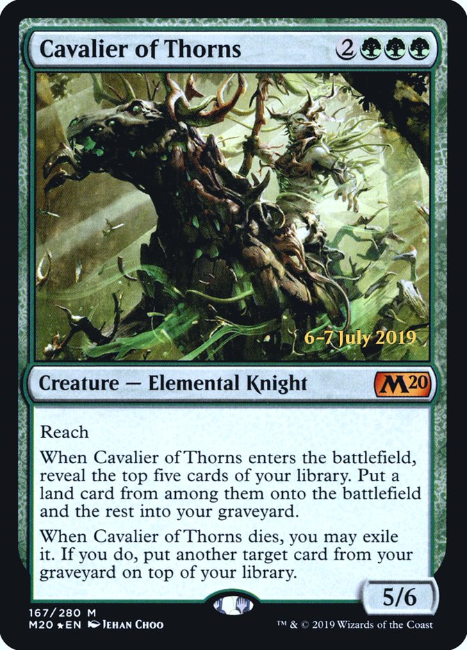 Cavalier of Thorns [Core Set 2020 Prerelease Promos] | Boutique FDB TCG