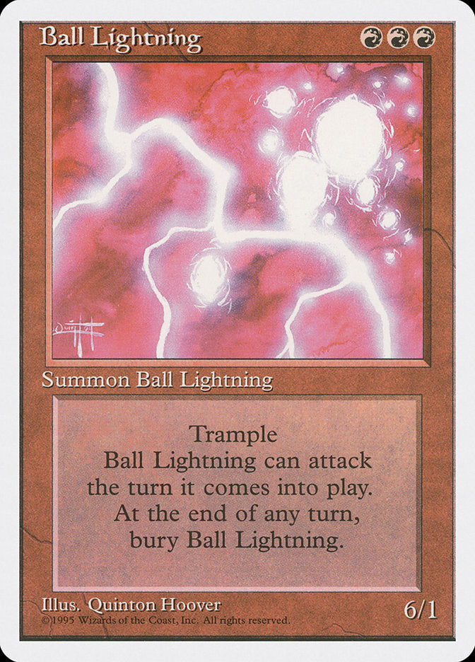 Ball Lightning [Fourth Edition] | Boutique FDB TCG