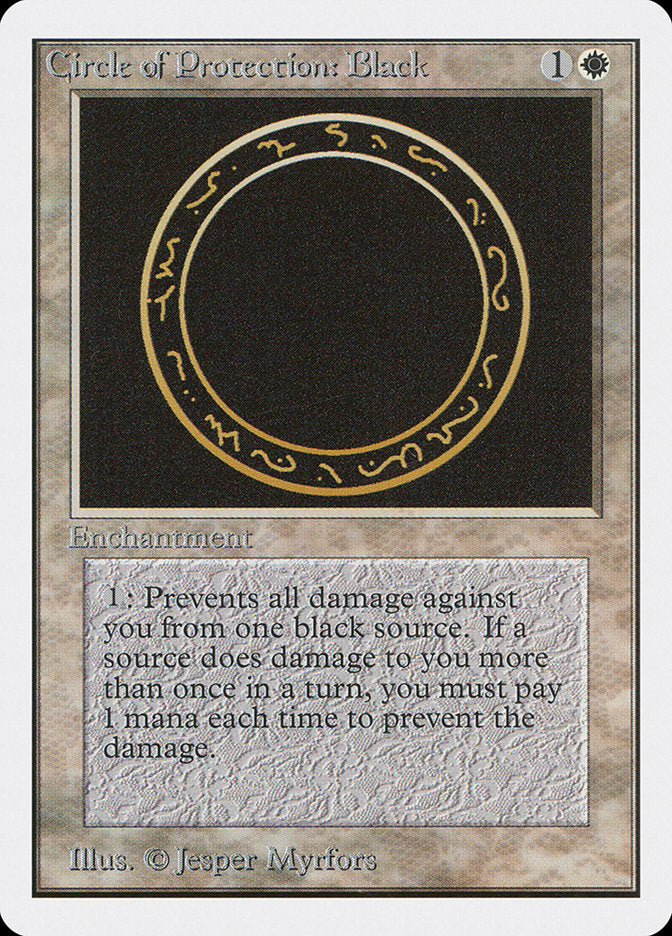 Circle of Protection: Black [Unlimited Edition] | Boutique FDB TCG