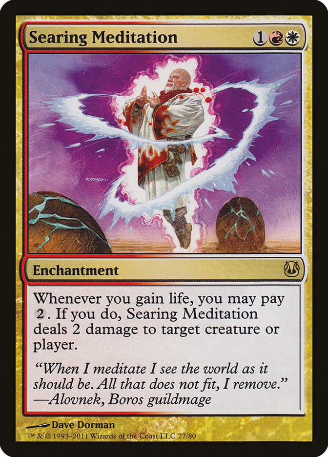 Searing Meditation [Duel Decks: Ajani vs. Nicol Bolas] | Boutique FDB TCG