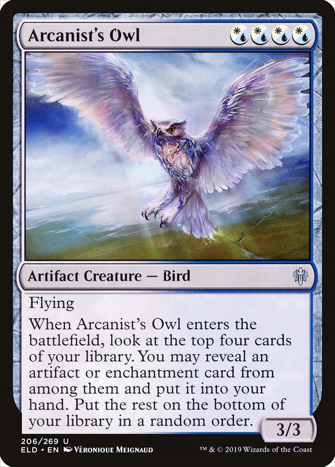 Arcanist's Owl [Throne of Eldraine] | Boutique FDB TCG
