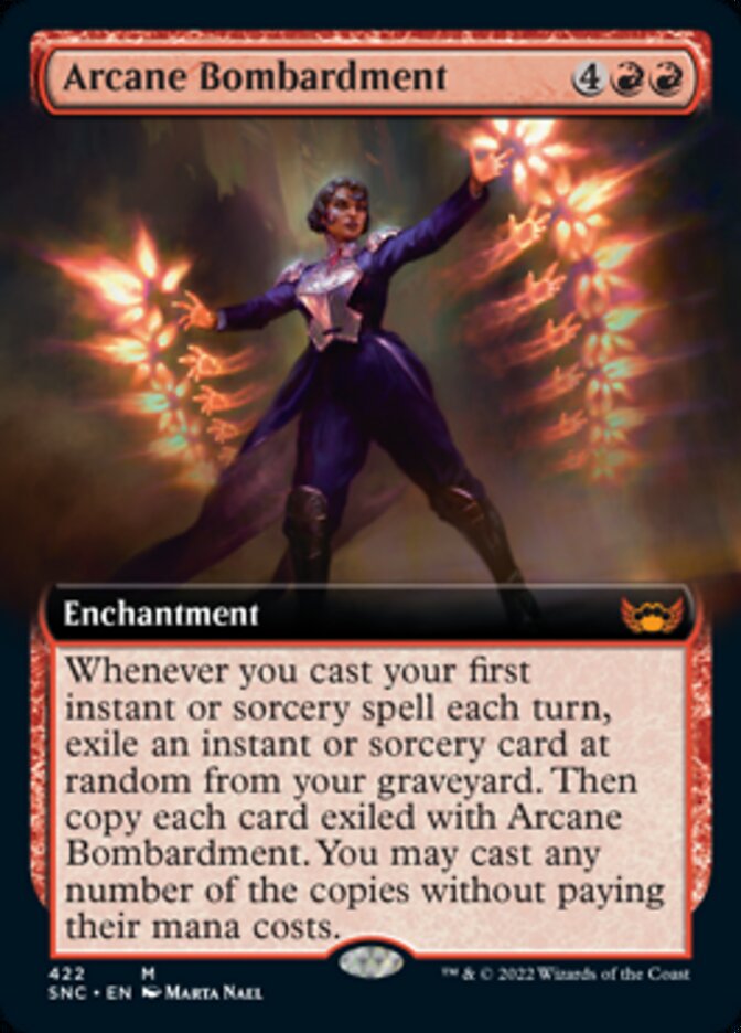 Arcane Bombardment (Extended Art) [Streets of New Capenna] | Boutique FDB TCG