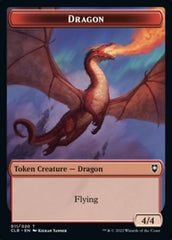 Treasure // Dragon Double-Sided Token [Commander Legends: Battle for Baldur's Gate Tokens] | Boutique FDB TCG