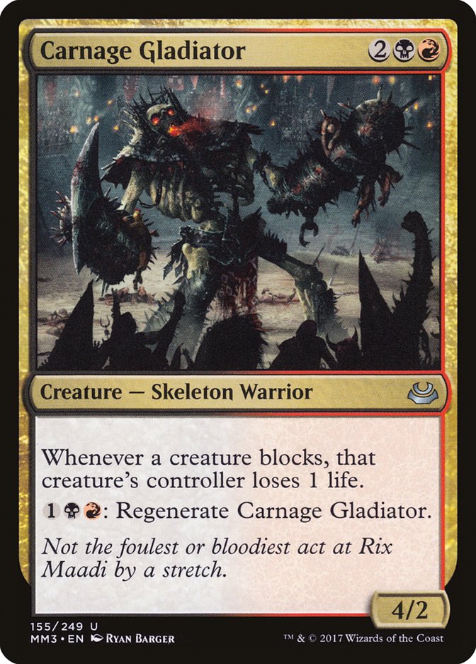 Carnage Gladiator [Modern Masters 2017] | Boutique FDB TCG