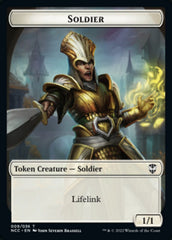 Soldier (09) // Cat Beast Double-Sided Token [Streets of New Capenna Commander Tokens] | Boutique FDB TCG