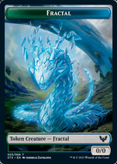 Elemental // Fractal Double-Sided Token [Strixhaven: School of Mages Tokens] | Boutique FDB TCG