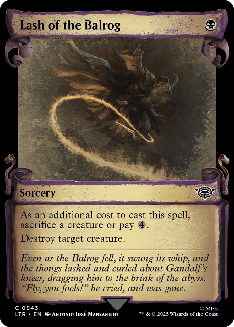 Lash of the Balrog [The Lord of the Rings: Tales of Middle-Earth Showcase Scrolls] | Boutique FDB TCG