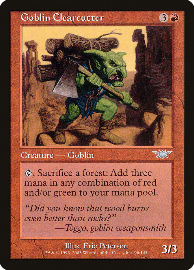 Goblin Clearcutter [Legions] | Boutique FDB TCG