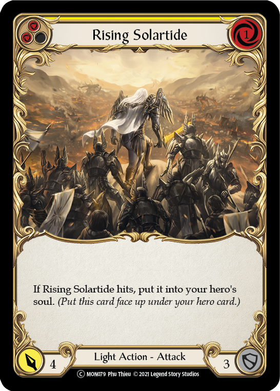 Rising Solartide (Yellow) [U-MON079] (Monarch Unlimited)  Unlimited Normal | Boutique FDB TCG