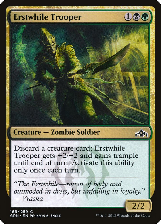 Erstwhile Trooper [Guilds of Ravnica] | Boutique FDB TCG