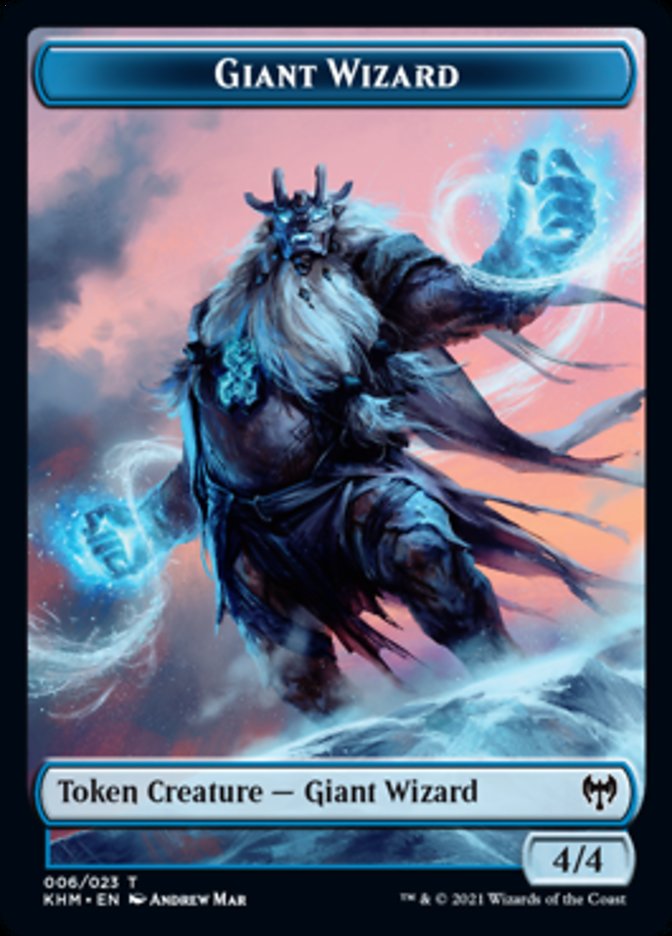 Giant Wizard Token [Kaldheim Tokens] | Boutique FDB TCG