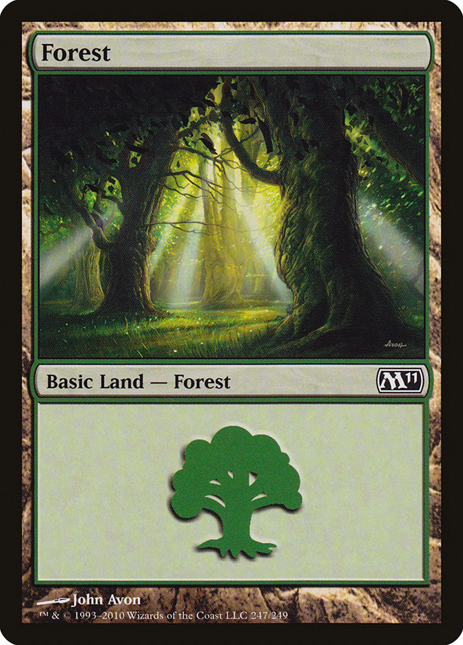 Forest (247) [Magic 2011] | Boutique FDB TCG