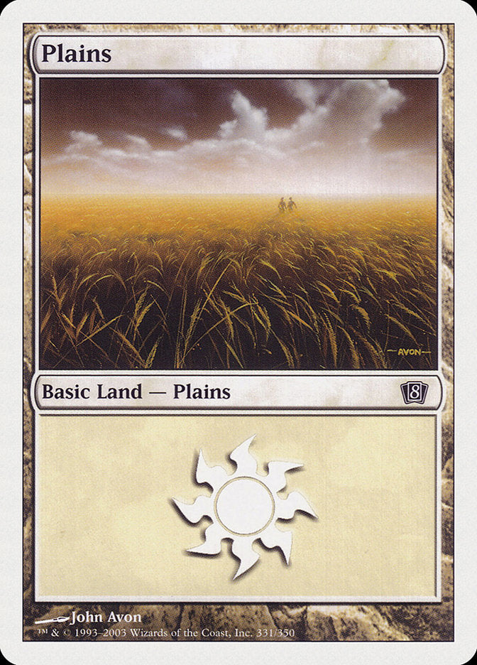 Plains (331) [Eighth Edition] | Boutique FDB TCG