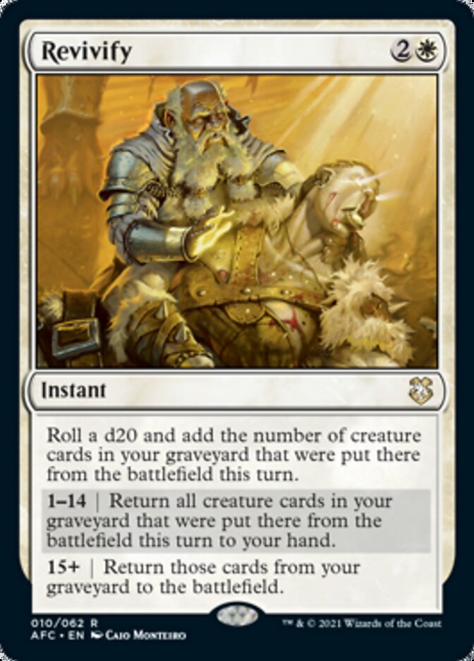 Revivify [Dungeons & Dragons: Adventures in the Forgotten Realms Commander] | Boutique FDB TCG