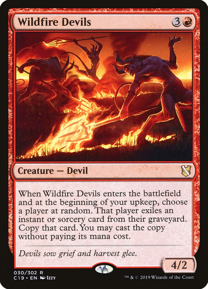 Wildfire Devils [Commander 2019] | Boutique FDB TCG