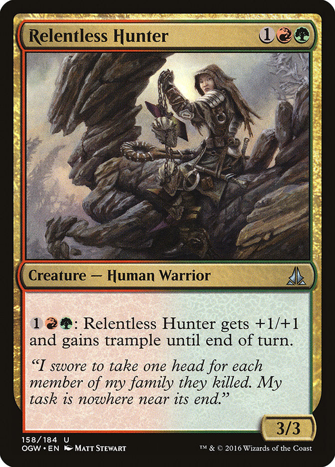 Relentless Hunter [Oath of the Gatewatch] | Boutique FDB TCG