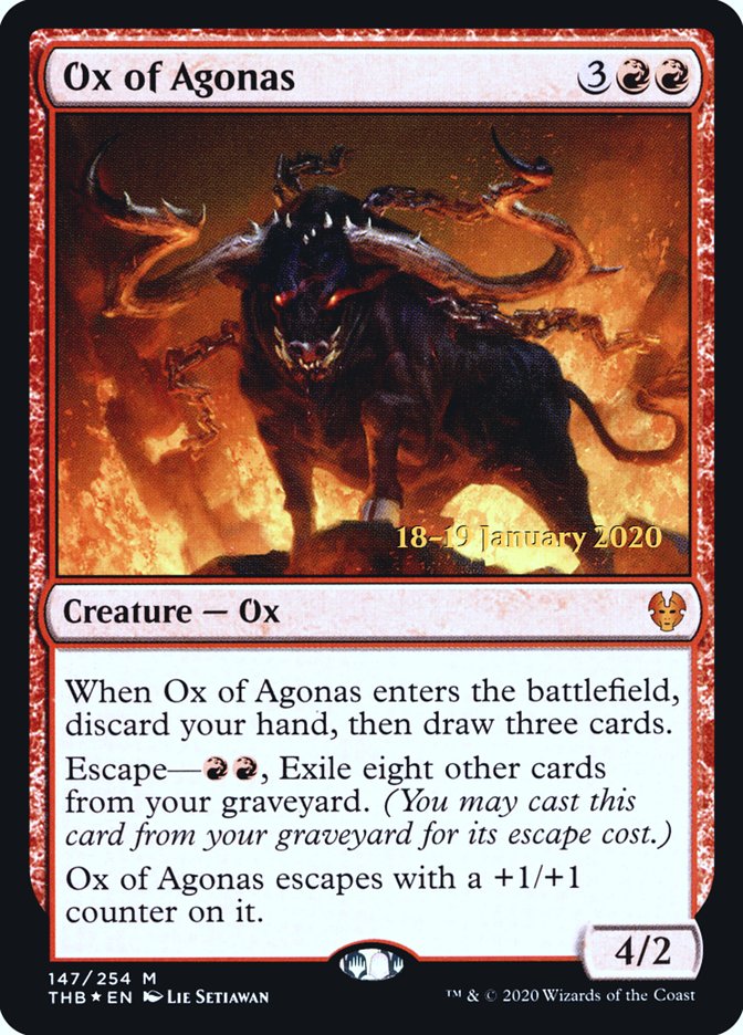 Ox of Agonas [Theros Beyond Death Prerelease Promos] | Boutique FDB TCG