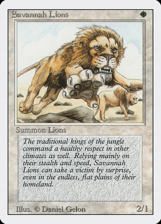 Savannah Lions [Revised Edition] | Boutique FDB TCG