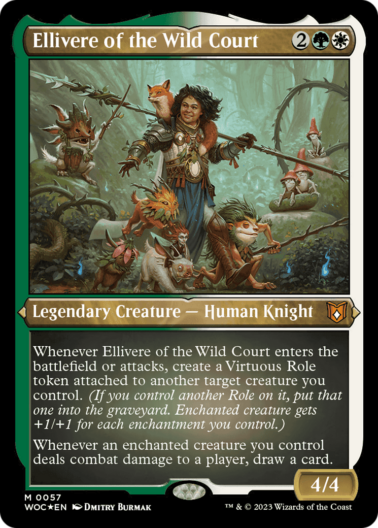 Ellivere of the Wild Court (Display Commander) [Wilds of Eldraine Commander] | Boutique FDB TCG