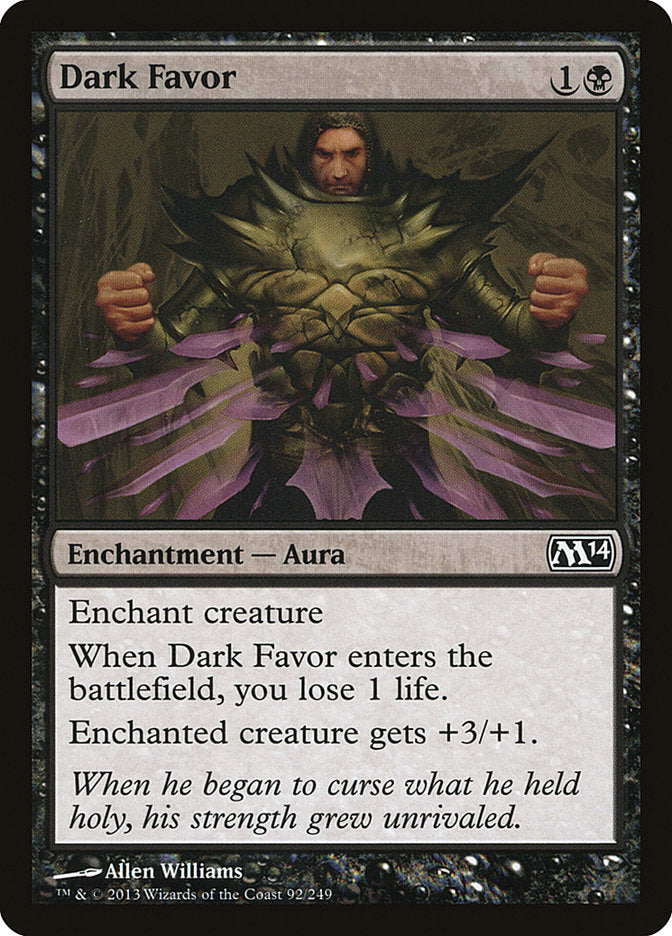 Dark Favor [Magic 2014] | Boutique FDB TCG