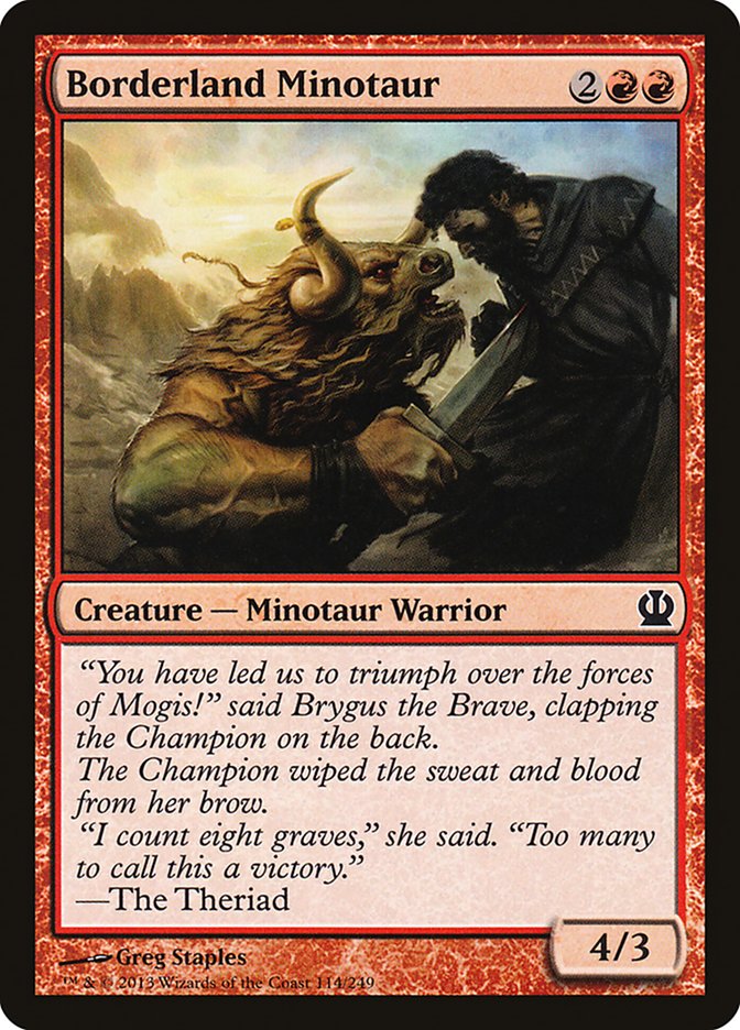 Borderland Minotaur [Theros] | Boutique FDB TCG