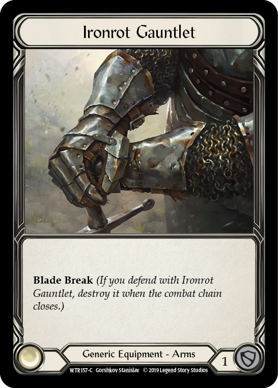 Ironrot Gauntlet [WTR157-C] (Welcome to Rathe)  Alpha Print Cold Foil | Boutique FDB TCG