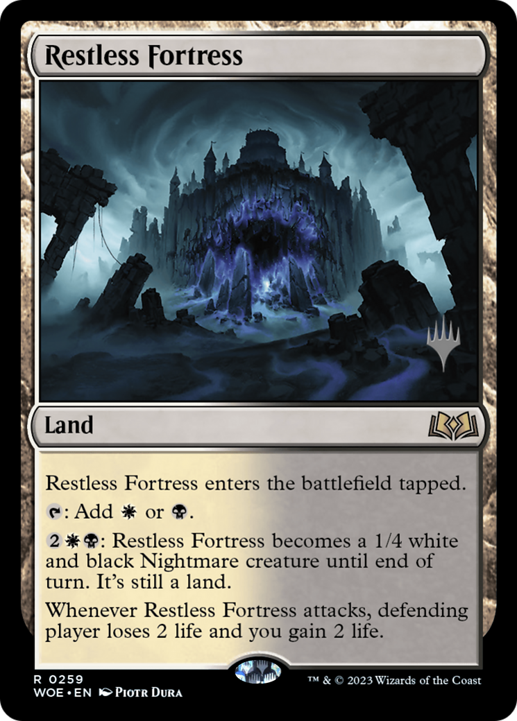Restless Fortress (Promo Pack) [Wilds of Eldraine Promos] | Boutique FDB TCG