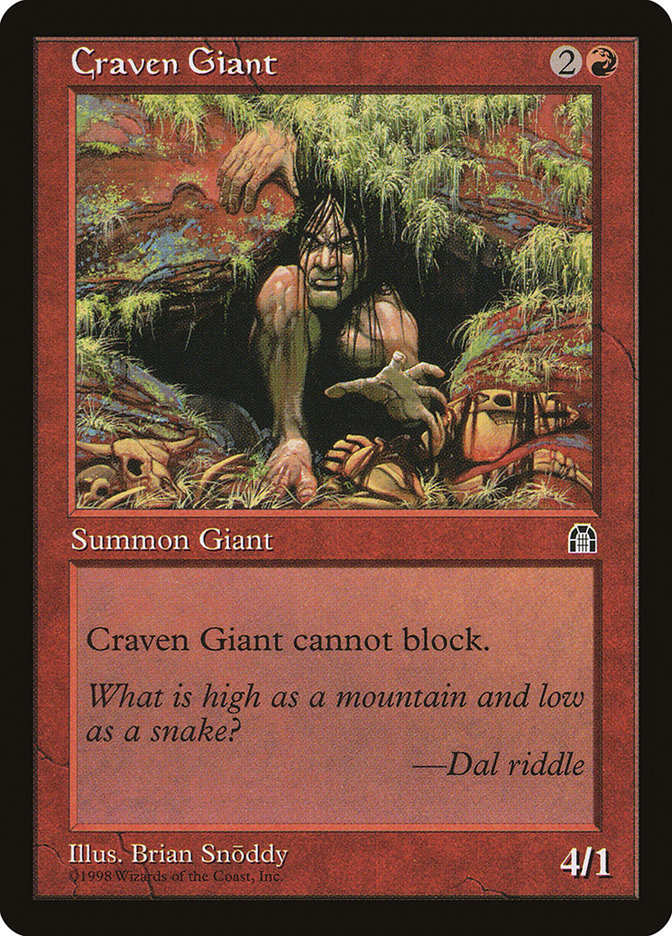 Craven Giant [Stronghold] | Boutique FDB TCG