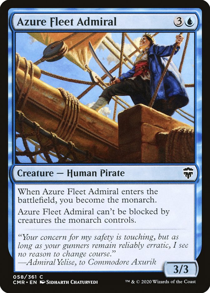 Azure Fleet Admiral [Commander Legends] | Boutique FDB TCG