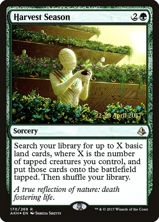 Harvest Season [Amonkhet Prerelease Promos] | Boutique FDB TCG