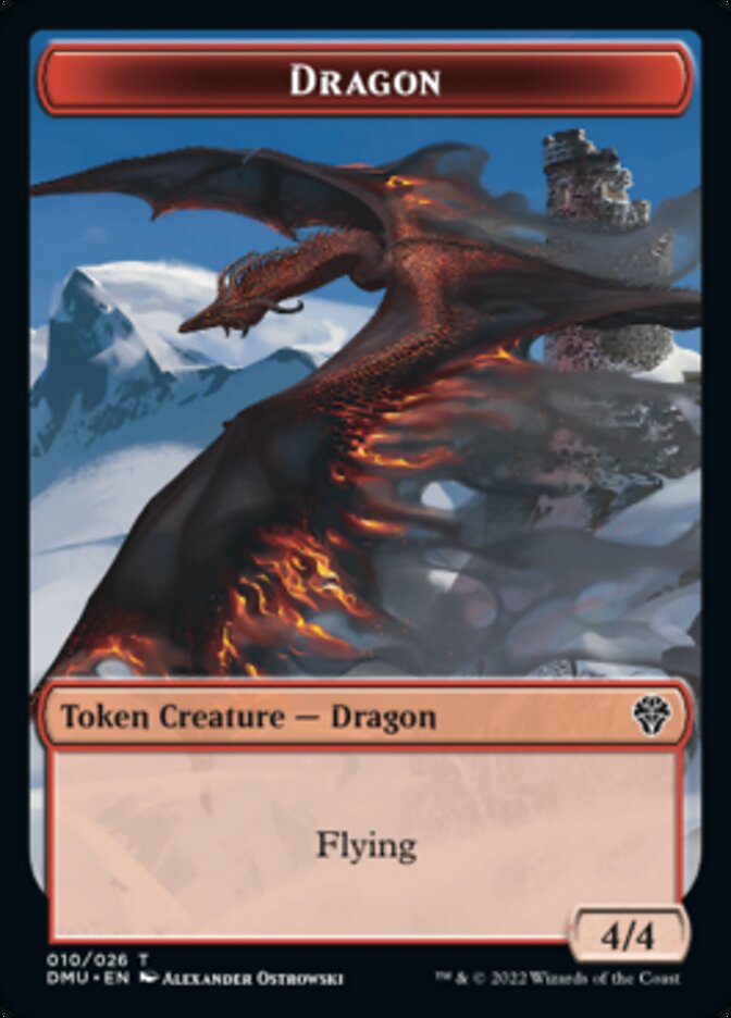 Soldier // Dragon Double-Sided Token [Dominaria United Tokens] | Boutique FDB TCG