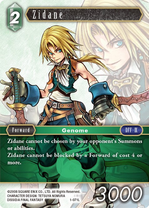 Zidane [Opus I] | Boutique FDB TCG