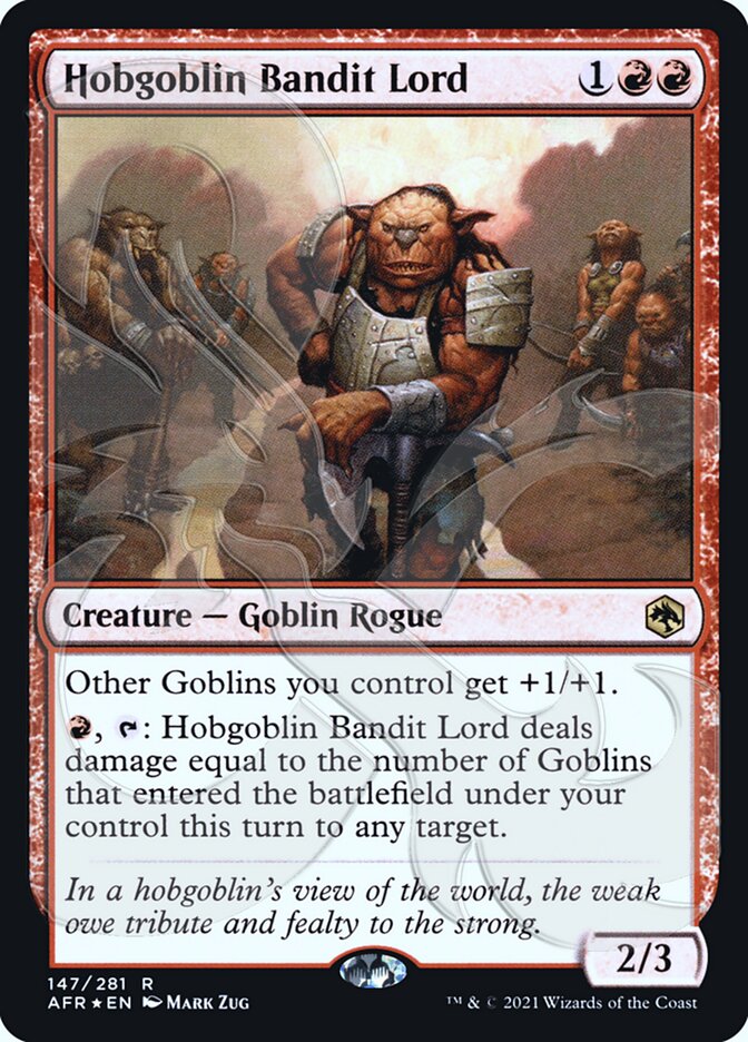 Hobgoblin Bandit Lord (Ampersand Promo) [Dungeons & Dragons: Adventures in the Forgotten Realms Promos] | Boutique FDB TCG