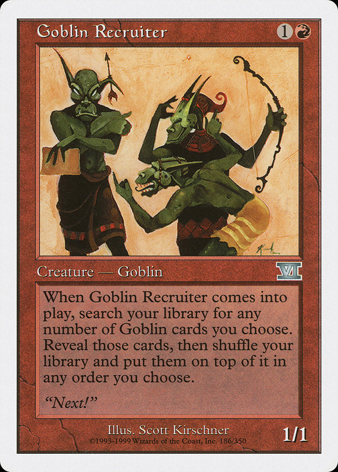 Goblin Recruiter [Classic Sixth Edition] | Boutique FDB TCG