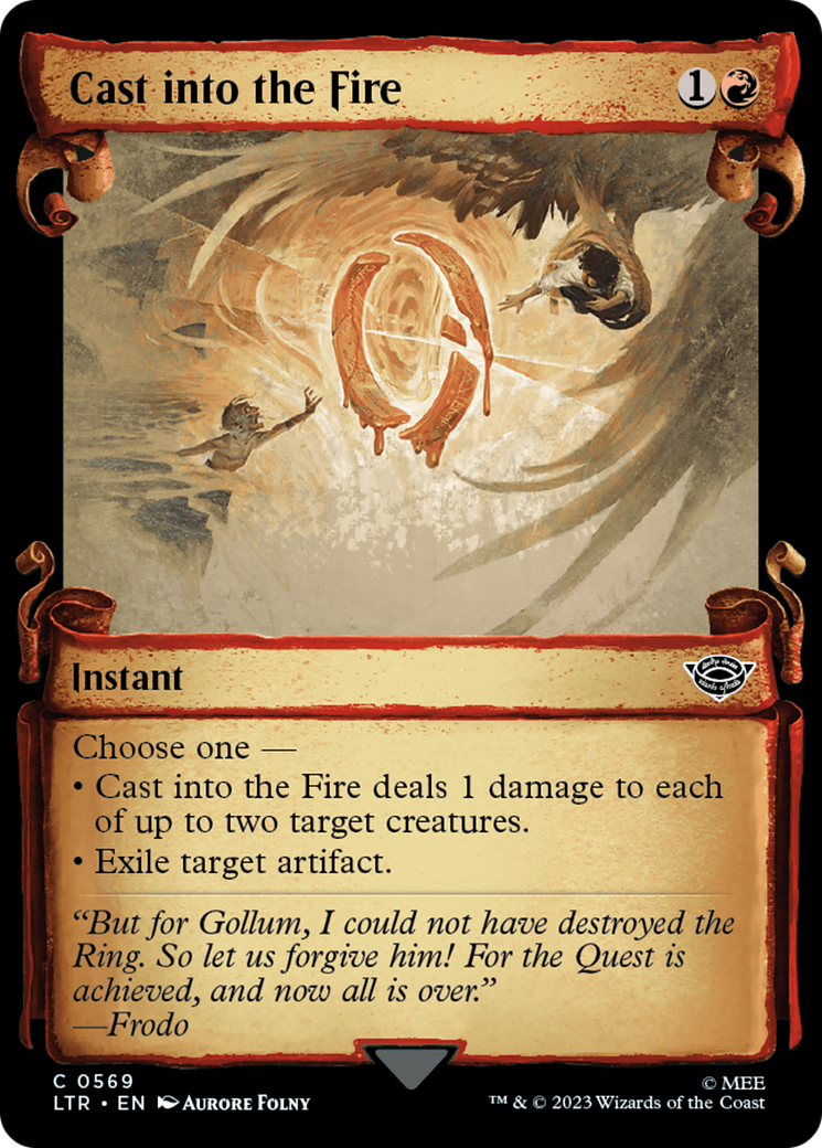 Cast into the Fire [The Lord of the Rings: Tales of Middle-Earth Showcase Scrolls] | Boutique FDB TCG