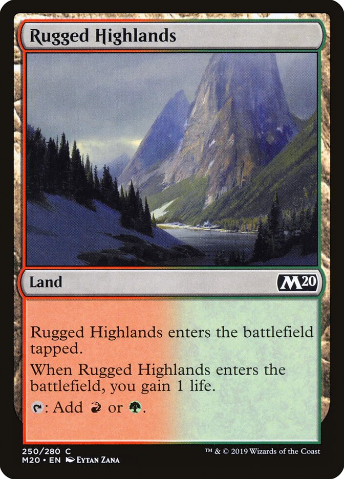 Rugged Highlands [Core Set 2020] | Boutique FDB TCG