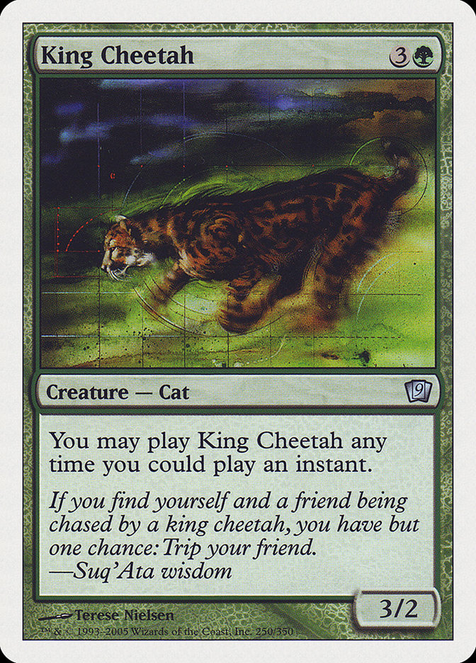 King Cheetah [Ninth Edition] | Boutique FDB TCG